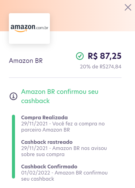 Cashback na Amazon