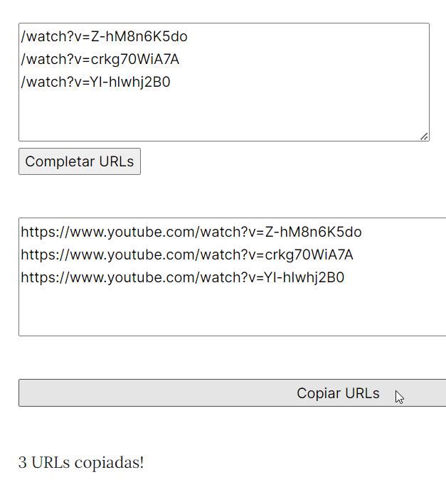Capturar os links de vídeos do YouTube: usar a ferramenta online